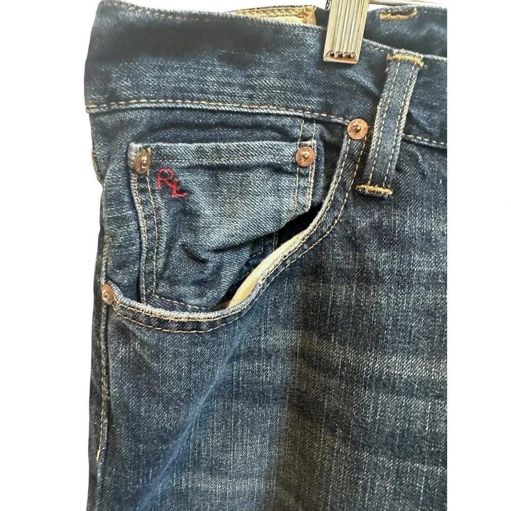Polo Ralph Lauren Mens‎ Jeans Morris Wash Varick Slim Straight Dungarees 38 X 32